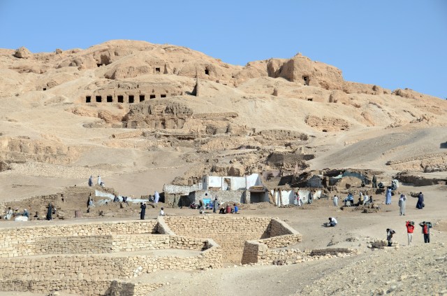 Valley of The Nobles.  Archeological excavation is ongoing